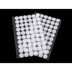 Velcro samolepilna kolesca O15 mm - bela