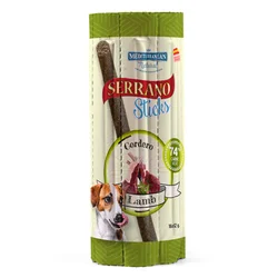 Mediterranean Poslastice za pse Serrano Sticks, Jagnjetina, 16 komada