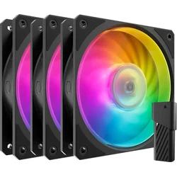 Ventilator Cooler Master Mobius 120P ARGB Black 3-pack kit (MFZ-M2DN-243P2-R1)