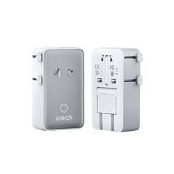ANKER Nano 20W putni zidni punjač 5-portova (2x USB-A, 2x USB-C, utičnica EU na US, UK, AU i EU), beli