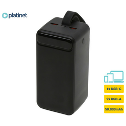 Power bank Power Delivery 50000 mAh/20W/3,7V, crna