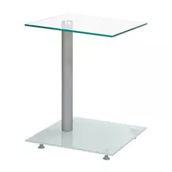 POMOĆNI STOČIĆ boja aluminijuma metal, staklo