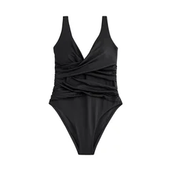 Mint Velvet Enodelne kopalke črna