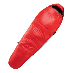 Vreća za spavanje za trekking Trek 500 15°C crvena