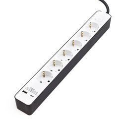 Produžni kabl Kettz KT-PK06UC3.4B 6 utičnica/1xUSB/1xTip C/IP20 stepen zaštite 3m