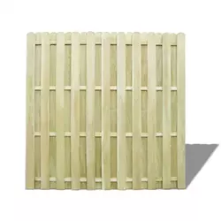vidaXL Panel Ograda od Borovine zelena 180x180 cm