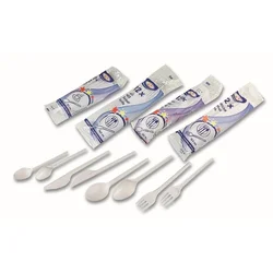 Cleanex Trade plastični nož bele barve 17 cm, 12 kosov