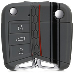 Silikonska navlaka za ključeve auta za VW Golf 7 Mk7 - crna - 27255
