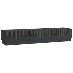 TV ormar s ladicama Crna 147 x 34,5 x 27 cm Konstruirano drvo
