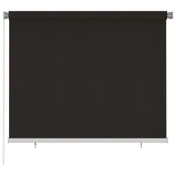 Vanjska roleta za zamračivanje 180 x 140 cm smeđa HDPE