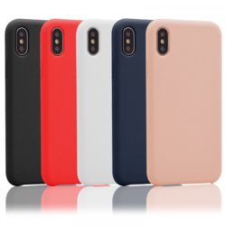 Maska Velvet touch za iPhone XS Max crvena