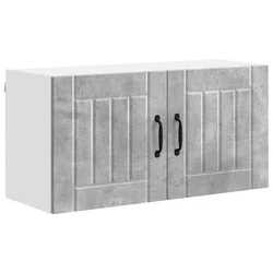 Vidaxl Omarica na steni LUCCA Betonsko siva 80 x 31 x 40 cm