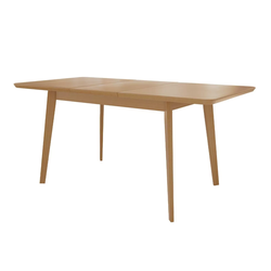 Miza Racine 122 Rjava, 76x80x140cm, Podaljšanje, MDF plošča, Les