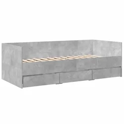 Vidaxl Dnevna postelja s predali brez vzmetnice 100x200 cm
