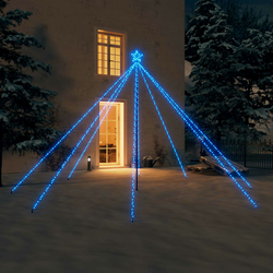 LED božićno drvce unutarnje vanjsko 576 LED plavo 3,6 m