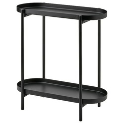 OLIVBLAD Stalak za cveće, unutra/spolja crna, 56 cm