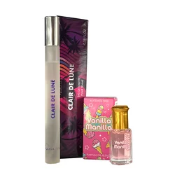 Ženski set parfema Clair de Lune EDT 17 ml + Parfemsko ulje Vanilla Manilla, 6 ml