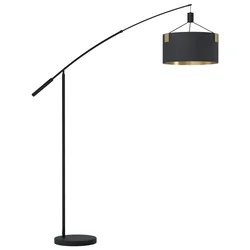 EGLO podna lampa TORTOLA 1 E27 3 grla lučna crna/mesing 39966