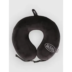 Von Dutch Memory Foam Round Travel Pillow black