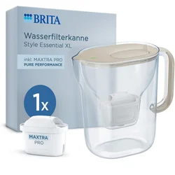 Water Filtering Jug, BRITA Style Essential 3.6 L Maxtra Pro (Sand)