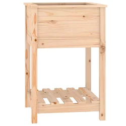 Sadilica s policom 54x54x81 cm od masivne borovine
