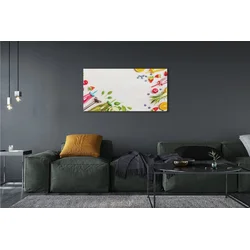 tulup.si Slika na platnu Koktajli steklenice slamice špinačo 120x60 cm