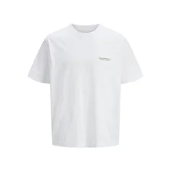 JACK & JONES Majica JORISLINGTON kari/mandarina/bela