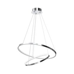 LED luster na sajli HOOP LED/51W/230V prečnik 60 cm 4000K sjajni hrom