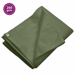 Cerada 260 g/m2 4x8 m zelena HDPE