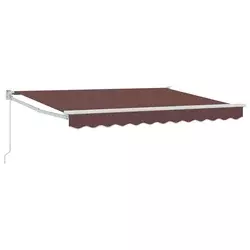 Povlačivi tende Smeđa 3,5 x 2 m 100% Poliester i Aluminij