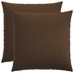 vidaXL Prevleka za blazino 2 kos HEERLEN Rjava 55 x 55 cm Blago