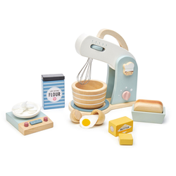 Drveni kuhinjski robot Home baking set Tender Leaf Toys s vagom, posuđem i namirnicama