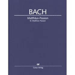 BACH J.S.:MATTHAUS-PASSION FUL SCORE HARD COVER