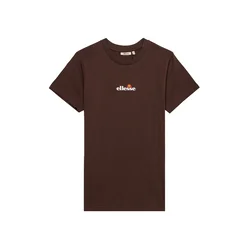 ELLESSE Majica Durare temno rjava / bela