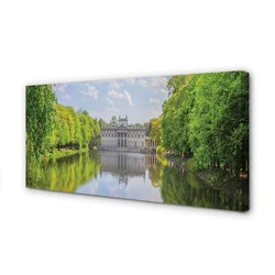 tulup.si Slika na platnu Varšavska palača gozdnega jezera 100x50 cm