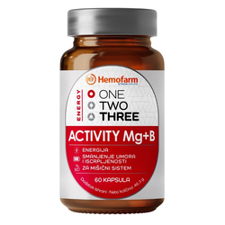 One two three activity Mg+B kapsule, 60 kapsula