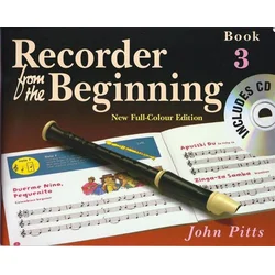 PITTS:RECORDER FROM THE BEGINNING 3 + CD New full colour edition