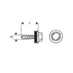 shumee SJÄLVBORRANDE SKRUV 4,8*35MM RAL 8004 - 5 STO - WSB 35 8004G