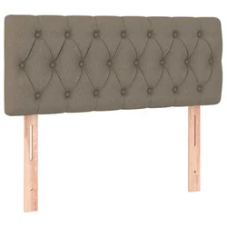 Vidaxl Posteljno vzglavje taupe 100x7x78/88 cm blago