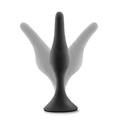 Butt plug Platinum L, 13cm, Crni