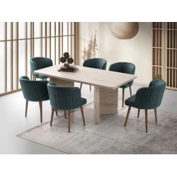HANAH HOME Trpezarijski sto Travertin Loft 2931
