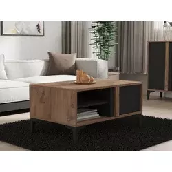 Hanah Home Klub sto Sonay 90x45x60cm Bež-Antracit