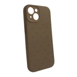 Maska Cute Heart za iPhone 15 braon