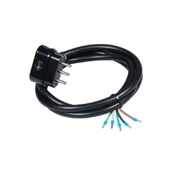 COMMEL Priključni kabl trofazni 16A 400V 10000W crni 2m H05RR-F 5G2/5 C0735