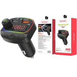 Autopunjač i FM Prijenosnik s 2 USB Porta + PD 18W - Crna KP34844