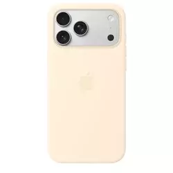 iPhone 17 Pro Max Silicone Case with MagSafe – Vanilla