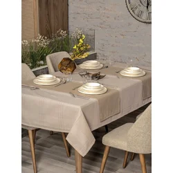 Lessentiel Maison Set Stolnjak i staza za sto Jasmine 220,155x200, Bež