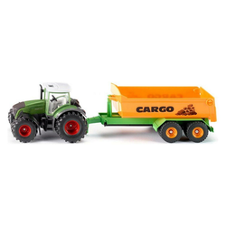 Siku Traktor Fendt s kip prikolico