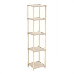 Polica drvena sa 5 sloja pvc 137x28x25cm
