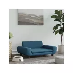 Krevet za pse plavi 70 x 45 x 33 cm baršunasti